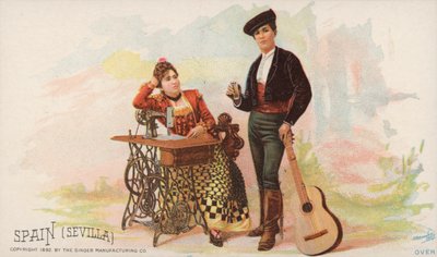 Máquina de coser, España, Sevilla de American School
